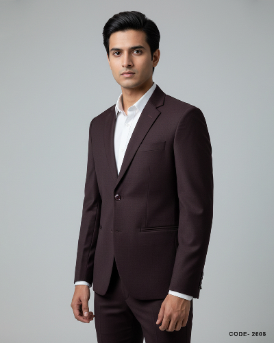 Men's Formal Blazer - Maroon